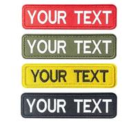 2 Pezzi Patch Personalizzate, Toppa personalizzata ricamato con nome con Ferro da Stiro o da Cucire o Gancio, toppe militari tattiche per vestiti, gilet, giacche, uniformi, camicie da lavoro