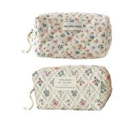 2 Pezzi Pattern Floreale -Cake -Tasca, Sacchetto Di Stoccaggio Dolce E Dolce, Borsa Per La Memoria Delle Donne, Borsa Di Cartoleria Portatile.
