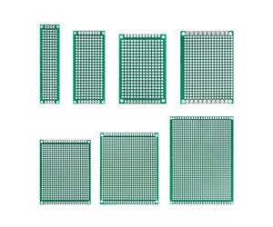 2 pezzi PCB board prototipo in rame single sided prototipo di scheda circuito stampato fai da te 2x8 3x7 4x6 5x7 6x8 7x9 8x12 9x15cm bordo(2x8)