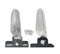 2 Pezzi Pedali Posteriori per Bici Piastre per pedane Pedali in Metallo Poggiapiedi Posteriore per Bicicletta Poggiapiedi Antiscivolo per Bicicletta, Nessun Cuscinetto Antiscivolo