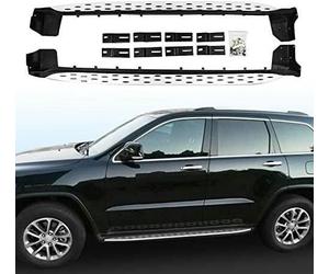 2 pezzi Pedane Laterali per Jeep Grand Cherokee 2011-2021, Minigonne Laterali per Auto Pedane Sottoporta Grembiuli Pedana Laterale Passo Protezione