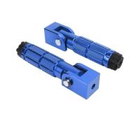 2 Pezzi Pedane Pieghevoli Per Moto M8 Lega Di Alluminio Universale Per ATV Per UTV Pedane Passeggero(Blue)