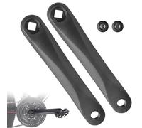 2 Pezzi Pedivelle per Bici 170mm Braccio a manovella per Bicicletta in lega alluminio per BBS01 BBS02 BBS01B BBS02B BBS-HD Manovella da Braccio Rombico Nero Manovella di Biciclette Accessori(Sinistro)