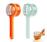2 pezzi Pelapatate professionale con contenitore, pelaverdure con raccoglitore in acciaio inox, pela patate e verdure per cucina, sbuccia patate multifunzione e pela carote, pela verdure da cucina