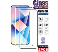2 pezzi Pellicola in vetro temperato 3D curva HD durezza 9H a prova di esplosione e resistente ai graffi Protezione schermo telefono compatibile con Xiaomi 17 15 13 12 14 Ultra Pro/ Note 14 15 13 Pro+