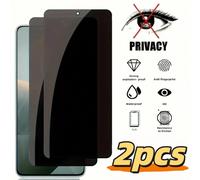 2 pezzi Pellicola privacy per telefono cellulare, pellicola protettiva per schermo HD chiara in vetro temperato compatibile con Redmi 14C 13 13C 12 12C 10 10A 10C A3 A3X POCO X6 5G M6 Pro X5 F5 C75 F6