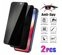 2 pezzi Pellicola protettiva in vetro temperato 9H ad alta copertura anti-spia, compatibile con Samsung Galaxy/Apple 16/Honor/Poco/Redmi e altri modelli, anti-caduta, non fragile, anti-spia, senza bol