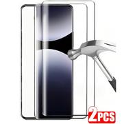 2 pezzi Pellicola protettiva in vetro temperato curvo 3D, durezza 9H, compatibile con Redmi Note 14 Pro 13 Pro+, Honor Magic 7/6/5 Lite Pro, X9A X9B X9C, antideflagrante e resistente ai graffi, suppor