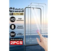 2 pezzi Pellicola protettiva in vetro temperato Ultra HD con durezza 9H Compatibile con Samsung Galaxy S26 S25 S24 Ultra FE A57 A37 A56 A36 A17 A07 A16/Compatibile con Xiaomi 15T 14T 13T Poco M6 M7 X7