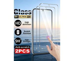2 pezzi Pellicola protettiva in vetro temperato Ultra HD con durezza 9H Compatibile con Samsung Galaxy S26 S25 S24 Ultra FE A57 A37 A56 A36 A17 A07 A16/Compatibile con Xiaomi 15T 14T 13T Poco M6 M7 X7