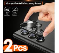 2 pezzi Pellicola protettiva per obiettivo fotocamera, compatibile con Samsung Galaxy A14/A15/A16/A24/A25/A26/A34/A35/A36/A54/A55 5G/A56/S23 FE/S22/S23/S24 FE/S25 Plus Ultra, regalo di compleanno per 