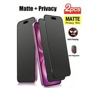 2 pezzi Pellicola protettiva per schermo opaca e smerigliata compatibile con 17/16ProMax/16E/16Plus/iPhone15ProMax/14/13/12/11/XR/X/XS/7/8, Pellicola protettiva per schermo opaca e smerigliata anti-im
