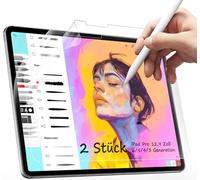 [2 Pezzi] Pellicole Protettive di Carta PET per iPad Pro 12.9", Like Paper Compatibile con iPad pro 12.9" (2018, 2020 e 2021), Pellicola Carta Opaca per Disegnare Crivere, Anti-impronta/riflesso