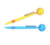 2 Pezzi Penna Biro a Sfera Calcio Antistress Creativa per Scrittura Fluida
