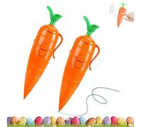 2 Pezzi Penna Giocattolo per Registratore Carota per Bambini,Design Carino a Forma di Carota,Giocattolo Penne a nastro Creativo,Regali Divertenti e Creativi per Bambini,Studenti,Insegnanti,Recorder