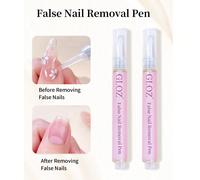 2 pezzi Penna rimuovi smalto rapida, delicata e non irritante, adatta per manicure e unghie in gel, protegge e nutre le unghie ABS