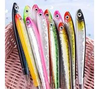 2 pezzi Penne a creative e realistiche a forma di pesce - Cancelleria a tema oceanico con glitter multicolore (Adatte per scrittura/registri d'ufficio/regali/decorazioni per feste) Premi per la classe