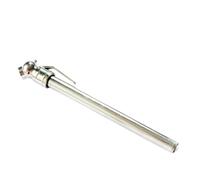 2 pezzi Pennino Misuratore Pressione Pneumatici Auto, Acciaio Inox argento | 14x2x0,8cm, senza Batteria, per Controlli Stradali e Emergenze Viaggio, Adatto a Bici Valvola
