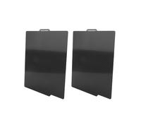 2 Pezzi PEO PET Piastra di Costruzione per Stampante 3D per Bambu-Lab X1/X1C/X1E/P1P/P1S/A1, Superficie PEO+Fibra di Carbonio 257x257mm
