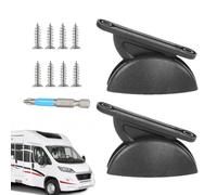 2 pezzi per - 1 paio di supporti semicircolari per porta | Limitatore di fermaporta indispensabile per campeggio, accessori di modifica auto, supporto per porta affidabile e durevole per Gesc