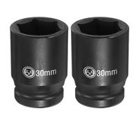 2 pezzi per 6 Punte Impatto Profondo Attacco 3/4" 30mm Presa Lunga 2.4" CR-V