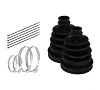 2 pezzi per avvio CV, con 4 morsetti in acciaio inox+6 fascette per cavi per CV Axle Boot Kit di riparazione resistente all'usura resistente al calore (2 pezzi)