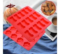 2 pezzi per cani e footprint cookie stampo per cuocere senza bastoncini