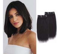 2 pezzi per capelli anteriori da donna, parrucca per parrucca, extension finta, per allungare i capelli, un pezzo, invisibile, due lati, soffice parrucca femmina, D, 30 cm