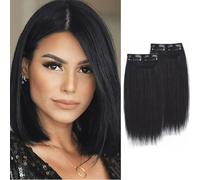 2 pezzi per capelli anteriori da donna, parrucca per parrucca, per allungare i capelli, un pezzo unico, invisibile, due lati, soffice parrucca femminile, C, 20 cm