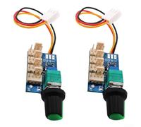 2 pezzi per controller di velocità della ventola PWM per scheda madre con 4 canali per regolare, per la velocità della ventola del telaio e ridurre il rumore con design a bassa potenza autosperdita (C
