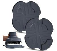2 pezzi per friggitrice ad aria calda in silicone per Ninja CRISPi FN101EUGY, FN101EUST e FN101EUSG, tappetino di protezione dal calore, antiscivolo e impermeabile, tappetino in silicone per accessori