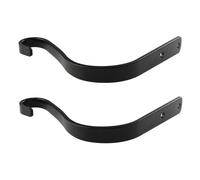 2 pezzi per gancio pianta in ferro rustico gancio gancio di lanterna (nero)