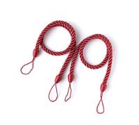2 pezzi per la casa in poliestere tenda holdback soggiorno camera da letto drappeggio tendaggi decorativo supporto ondulato corda rossa