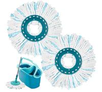 2 Pezzi per Leifheit Clean Twist Disc Mop Ergo Ricambio Mocio Kit, per Leifhei Rotomo Ricambio, Mocio di Ricambio in Microfibra, Buona Capacità di Assorbimento
