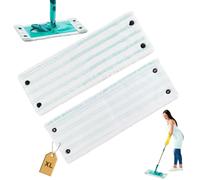 2 Pezzi per Leifheit Clean Twist XL Micro Duo Mocio Panni per Pulizia Kit,49x15cm Panno per Leifheit Clean Twist XL Micro Duo in Microfibra, per Forte Decontaminazione, Tutti i Pavimenti