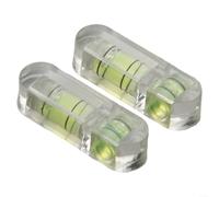 2 pezzi per mini per livella a bolla per pistola di precisione PTZ Camera Scope - Strumento inclinometro verticale orizzontale acrilico 29 mm verde giallo