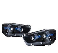 2 pezzi per X1 F48 F49 2016-2021 fari anteriori per auto 12V H7 LED DRL Hella Xenon Len Hella Hid accessori per fari originali Gruppo Faro Anteriore(Xenon)