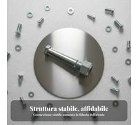 2 Pezzi Perno per Attacco Escavatore Universale Perno Collegamento Benna