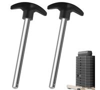 2 Pezzi Perno per pila di Pesi da Palestra, Perno per Palestra con Spazio di bloccaggio, perni a Forma di Mezzaluna, Perno di Caricamento per Allenamento in Acciaio Inossidabile, Peso Stack Pin