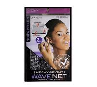 2 Pezzi Pesante Onda Rete Completo Misura 100% Nylon Elastico Band Mantiene Hair