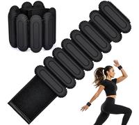 2 Pezzi Pesi per Caviglie, Cavigliere Palestra, Pesi per Caviglie e Polsi Regolabili Nero Cavigliera, Ankle Weights, Pesetti Caviglia Invisibile, per Jogging, Aerobica, Yoga, Allenamento di Forza