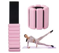 2 pezzi Peso del Polso regolabile Peso della Caviglia 900g per Pilates,Yoga, Nuoto,Corsa,Jogging e Allenamento Della Forza (Rosa)