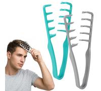 2 Pezzi Pettine Capelli per Texture, Pettine Denti Larghi per Texture, Capelli Volumizzante Ricci, Strumento Volumizzante per Radici, Comb Accessorio per Volume Rifinitura Frange per Uomo e Donne