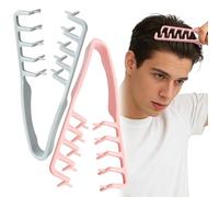 2 Pezzi Pettine Capelli per Texture, Pettine Volume & Texture, Pettine per Capelli con Denti Larghi, Strumento Volumizzante per Radici, per Uomini e Donne