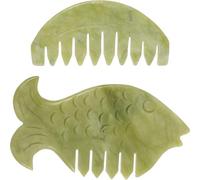 2 Pezzi Pettine Massaggiatore Guasha per Cuoio Capelluto e Chioma | Massaggio, Rilascio della Fatica, Circolazione, Relax Muscolare, Uso in Ufficio, per Mano e Chioma