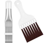 2 Pezzi Pettine per Alette Aria Condizionata, Pettine per Radiatore Spazzola Per La Pulizia Aria Condizionata Pettine per Condizionatore Spazzola Pulizia Alette Condensatore