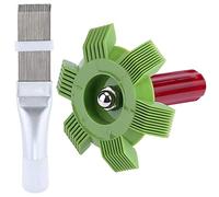 2 Pezzi Pettine per Radiatore, Pettine per Condizionatore Aria, AC Pinna Pulizia Pettine, Spazzola Pinne, Frigorifero Aria Spazzola, Adatto per Raddrizzatori Alette Condizionamento con Passo Diverso