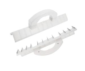 2 Pezzi Pialla Angolare per Muro a Mano, Taglio Preciso | Acciaio al Carbonio e Plastica, Design Leggero e Robusto, Finitura Bianca, per Angoli e Pareti