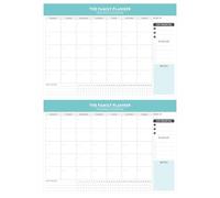 2 pezzi pianificazione mensile pianificatore strappabile agenda Noptepad pagina mensile per l'organizzazione quotidiana senza righe gestione del tempo degli studenti