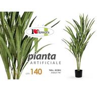 2 Pezzi PIANTA ARTIFICIALE VASO PIANTINA FINTA FIORI FOGLIA DECORAZIONE 140 cm